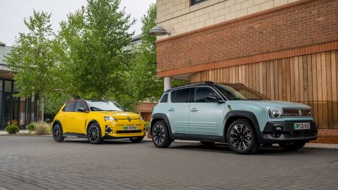 two Renault vehicles parked up
