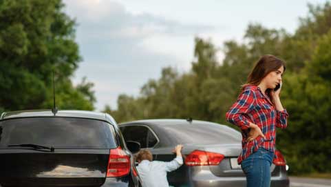 Woman On Phone Breakdown Cover