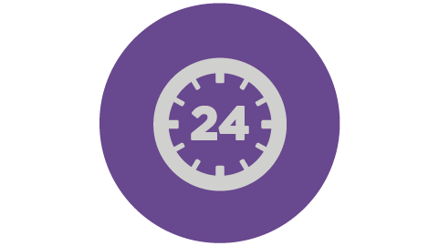 24/7 Purple PVM Icon