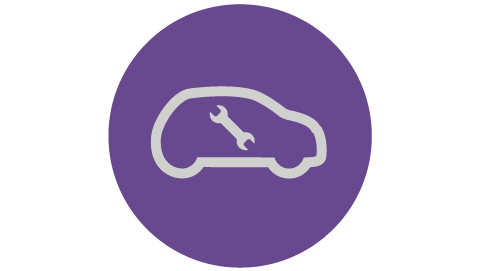 Car With Spanner Icon