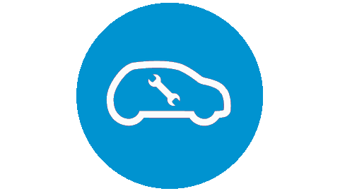 car with spanner icon