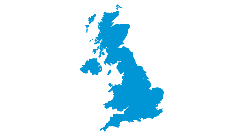 UK map icon lithia blue