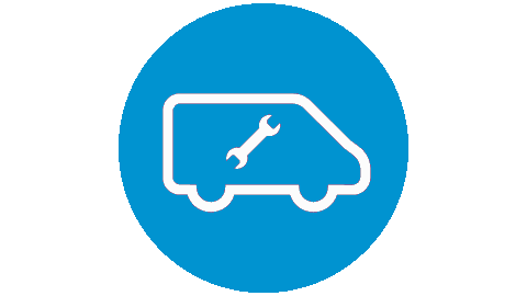 van with spanner icon