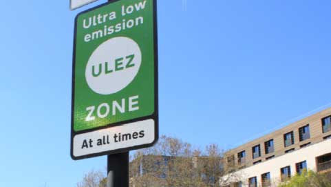 ULEZ London Road Sign