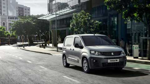 Peugeot Van Driving Front