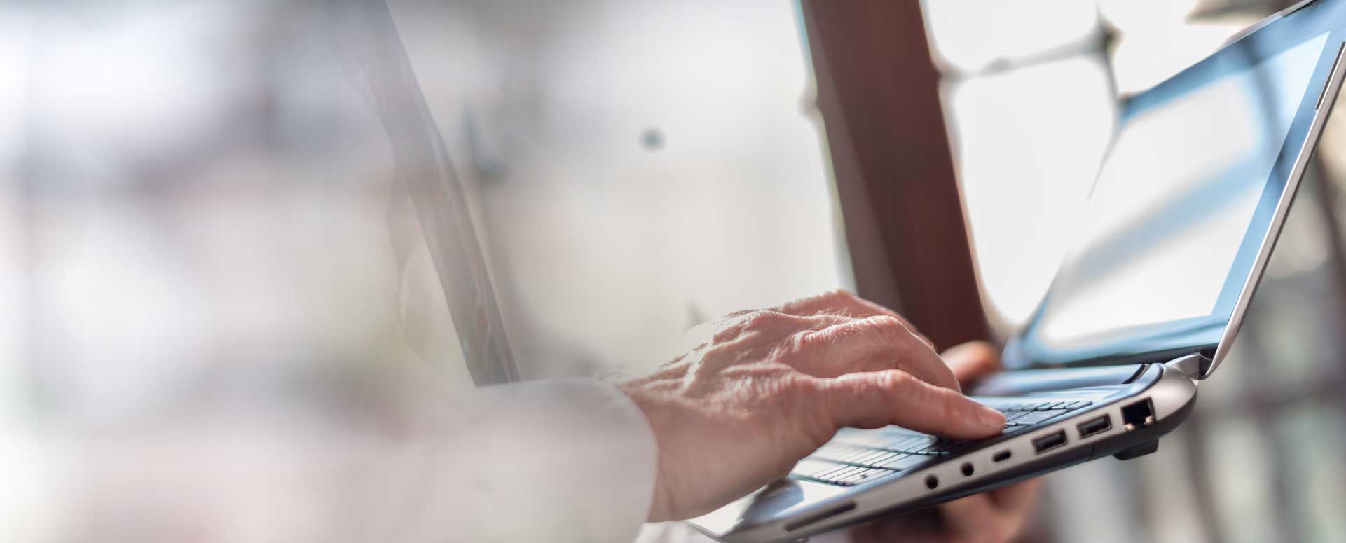 Person Using Laptop