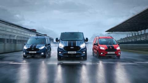 Range Of Three Ford Vans