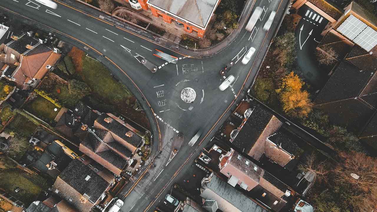 Aerial View of Motorway