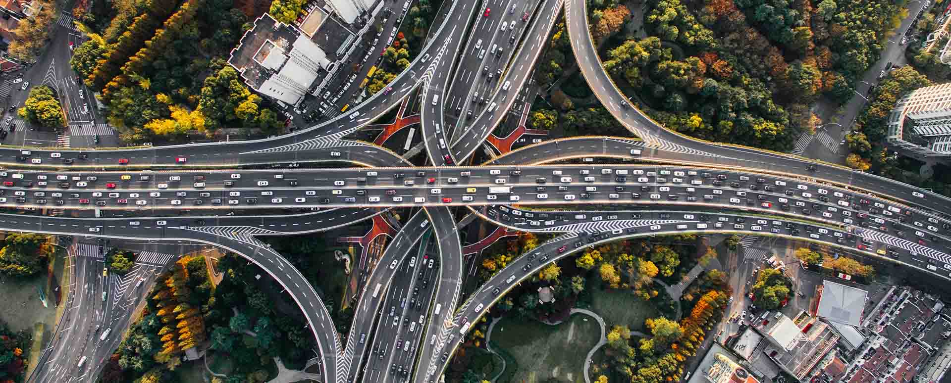 Aerial View of Motorway