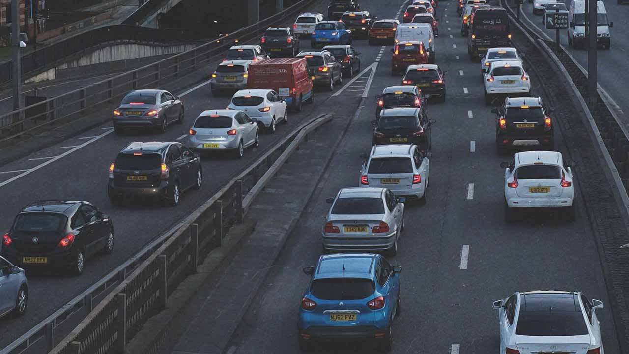 UK Traffic Congestion on Motorway