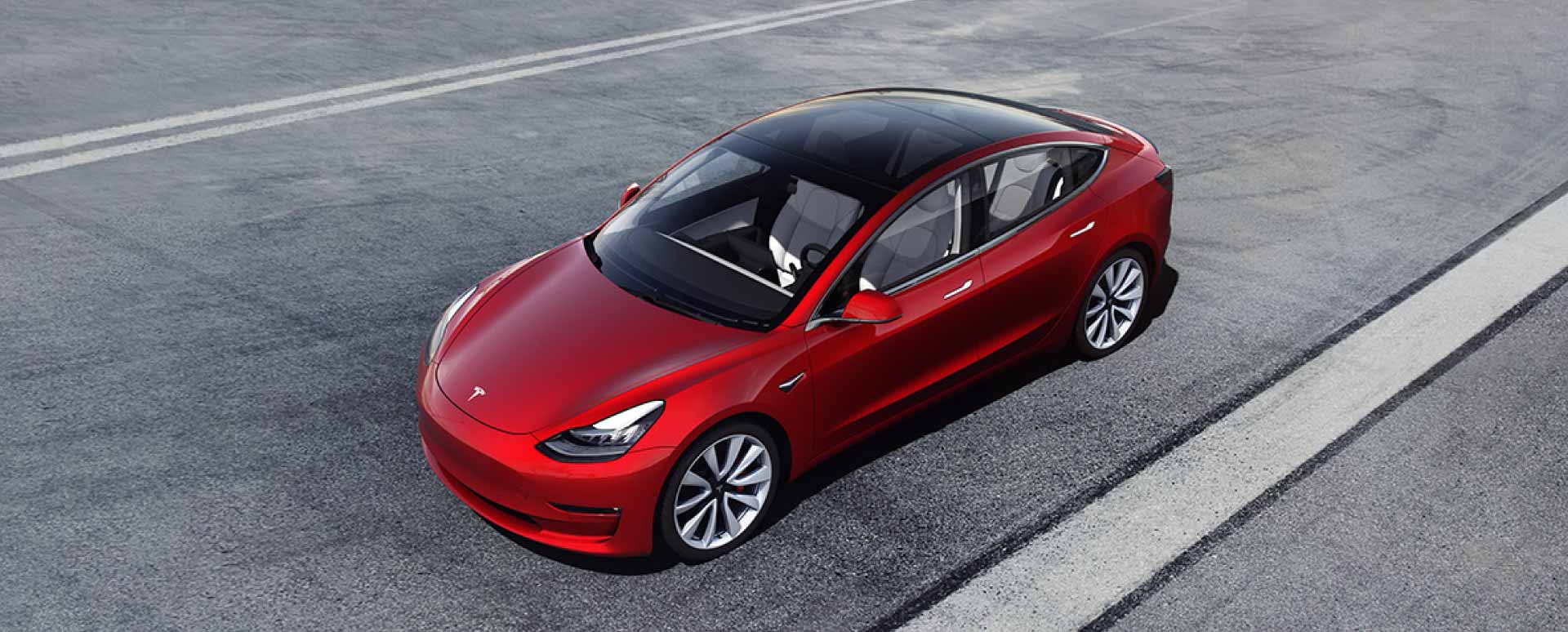 Red Tesla Static