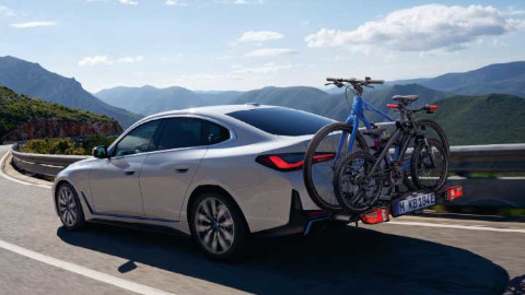 Car With Bike Rack On The Rear