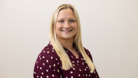 woman smiling to camera